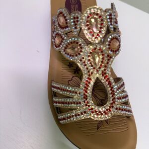 WOMENS COMFORT SANDALS with stone 8909